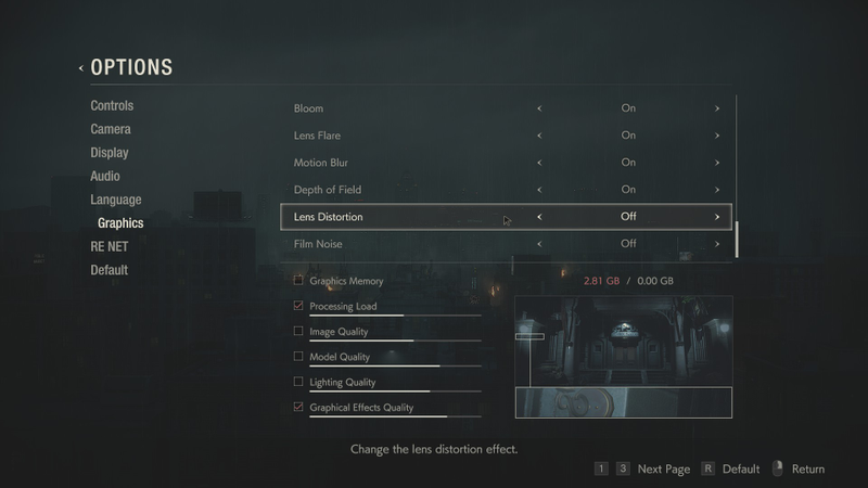 Illustration for article titled Resident Evil 2 Remake On PC Has A Fantastic Graphics Menu